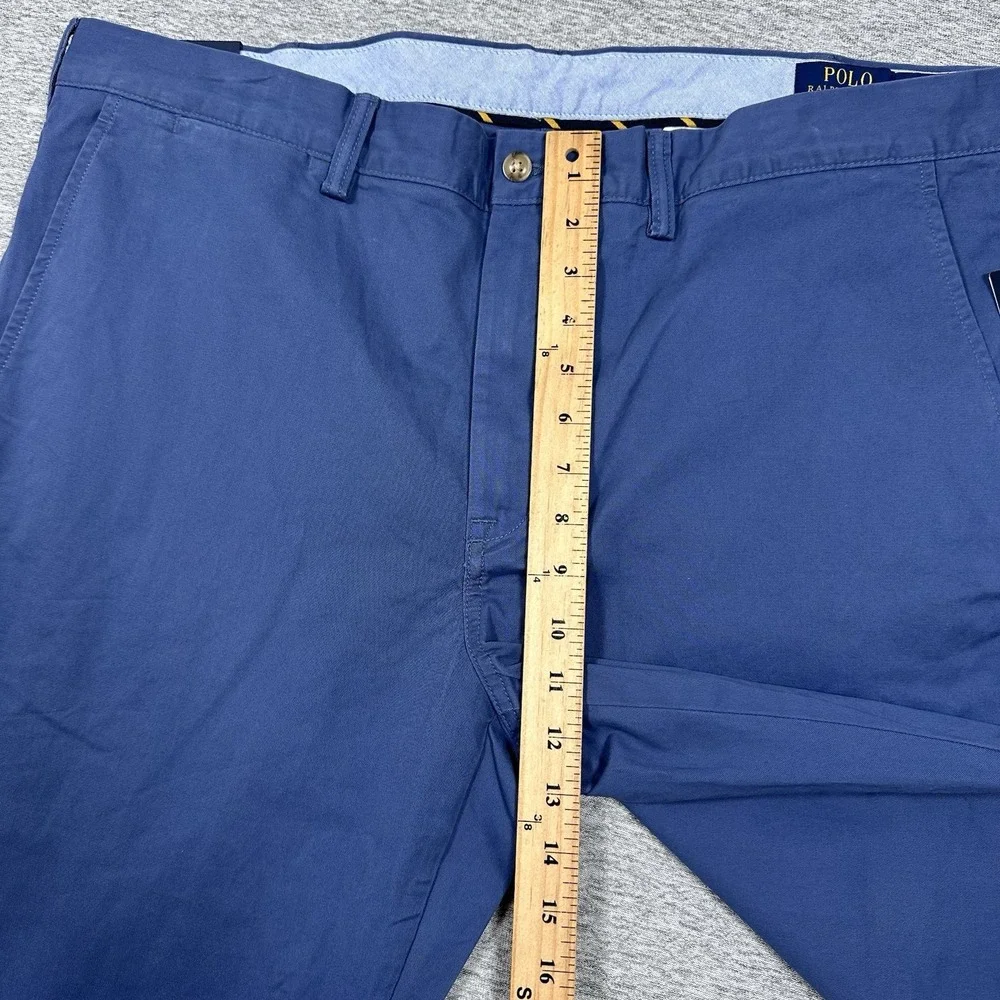Polo Ralph Lauren Pants Mens 40x32 Blue Stretch Cotton Twill Chino City NEW